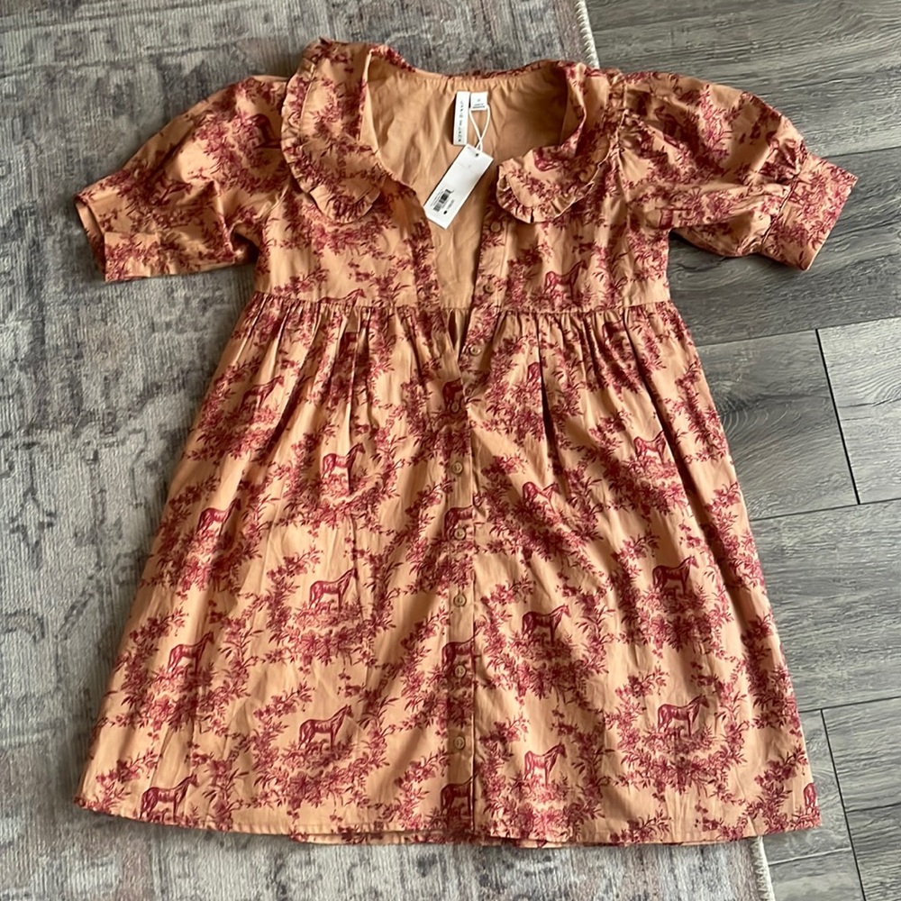 Janie and Jack size 12 never worn western collar dress